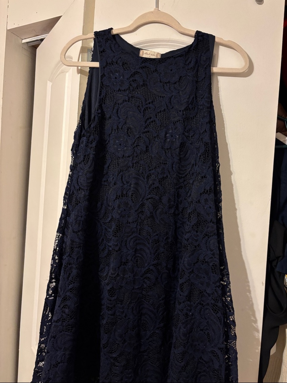 Altar’d state navy blue lace dress